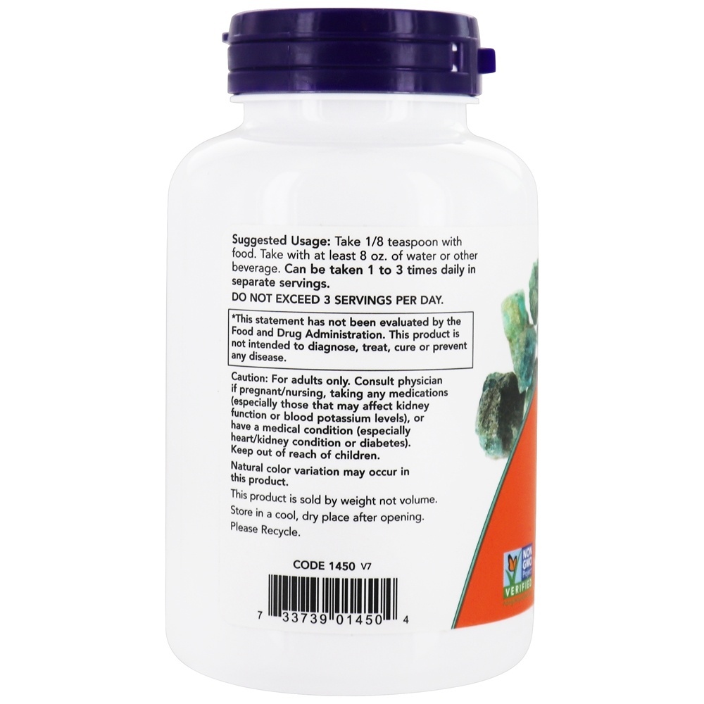 Cloreto De Potássio Em Pó - 8 oz. NOW Foods - Imagem 3