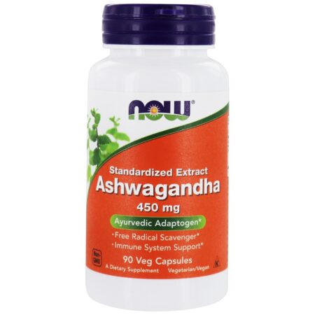 Ashwagandha Extrato Padronizado 450 mg. - 90 Cápsula (s) vegetal (s) NOW Foods