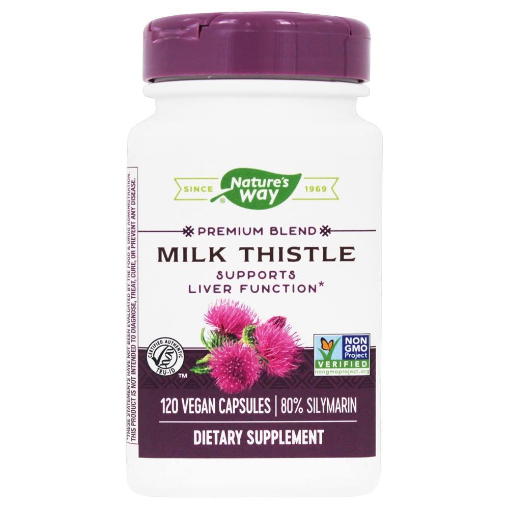 Extrato Padronizado de Cardo de Leite - Cápsulas Vegan 120 Nature's Way