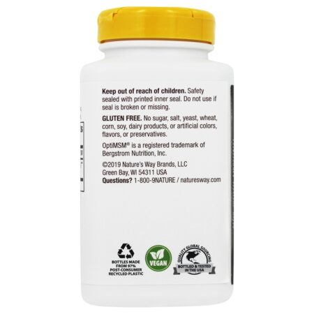 MSM 1000 mg. - 200 Tablet (s) vegano (s) Nature's Way - Image 3