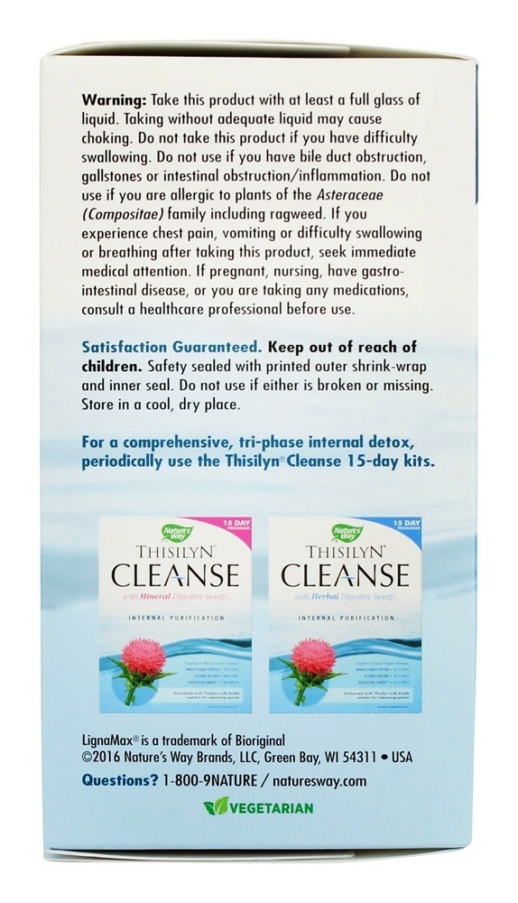 Thisilyn Daily Cleanse - Cápsulas vegetarianas 90 Nature's Way - Imagem 3