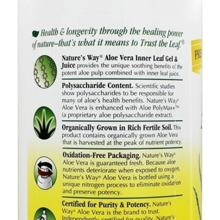 Suco & Gel de Aloe Vera Original – 1 litro Nature’s Way — foto 2