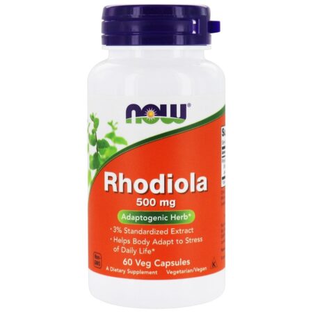 Extrato de Rhodiola 3% 500 mg. - 60 Cápsula (s) vegetal (s) NOW Foods