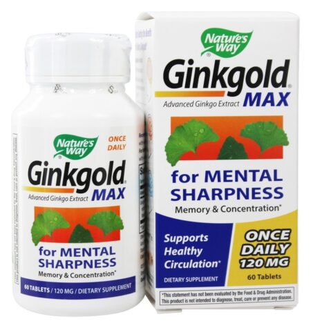 Ginkgold Max 120 mg. - 60 Tablets Nature's Way