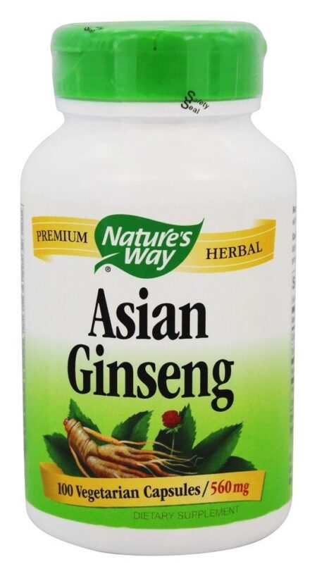 Ginseng Asiático 560 mg. - Cápsulas vegetarianas 100 Nature's Way