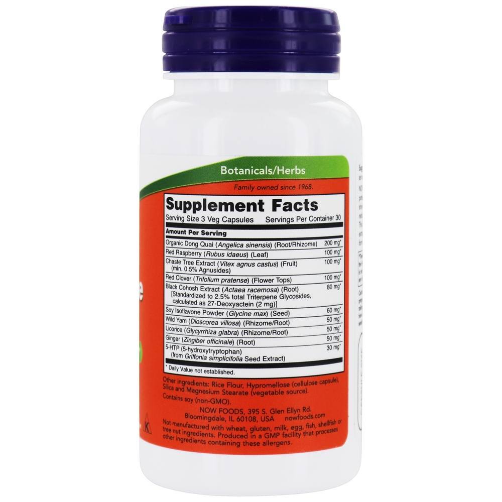 Apoio Para a Menopausa - 90 Cápsula (s) vegetal (s) NOW Foods - Imagem 2