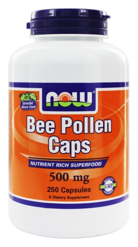 Cápsulas de Pólen de Abelha 500 mg. - Cápsulas 250 NOW Foods