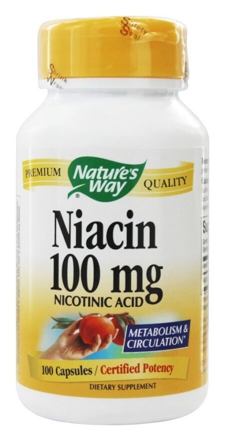 Niacina 100 mg. - Cápsulas 100 Nature's Way