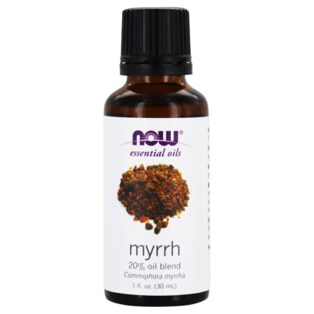 100 % Pure & Natural 20 % de Mistura de Óleo Essencial Myrrh - 1 fl. oz. NOW Foods