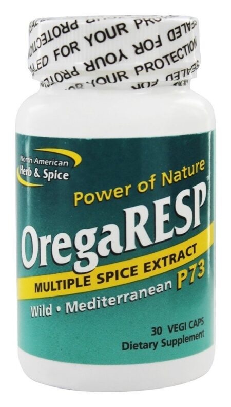 OregaRESP Suporte Respiratório P73 450 mg. - 30 Cápsulas vegetarianas anteriormente orgegacyn North American Herb & Spice