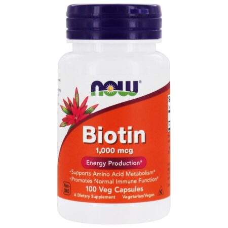 Biotina 1000 mcg. - 100 Cápsula (s) vegetal (s) NOW Foods