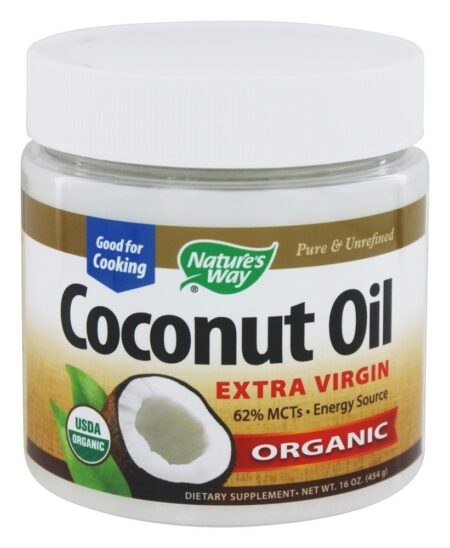 Organic Pure Óleo de coco extra virgem - 16 oz. Nature's Way