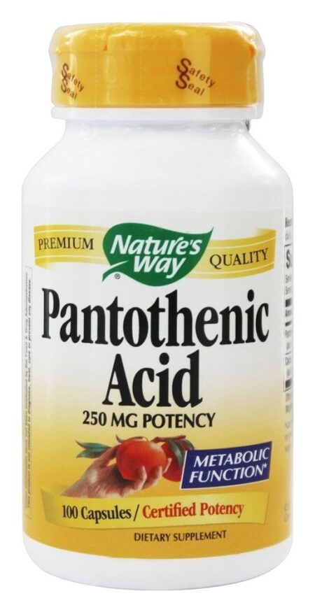 Ácido Pantotênico 250 mg. - Cápsulas 100 Nature's Way