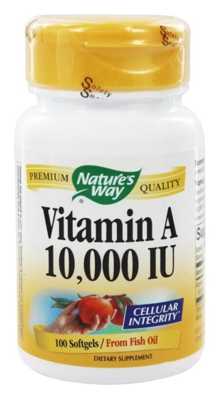 Vitamina A 10000 UI - 100 Softgels Nature's Way