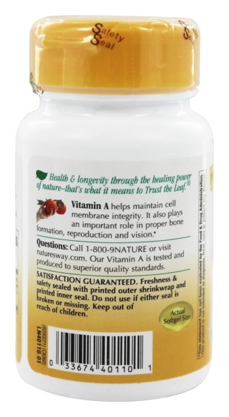 Vitamina A 10000 UI - 100 Softgels Nature's Way - Image 3