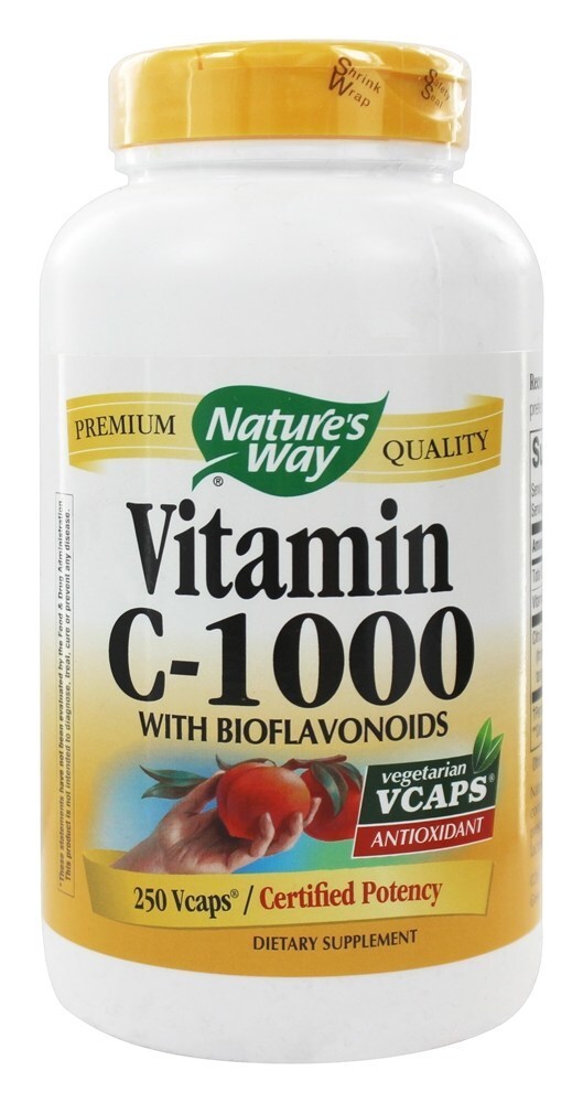 Vitamina C1000 com Bioflavonóides - Cápsulas vegetarianas 250 Nature's Way