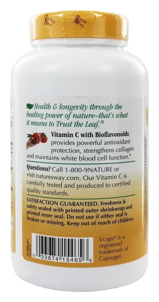 Vitamina C1000 com Bioflavonóides - Cápsulas vegetarianas 250 Nature's Way - Imagem 3