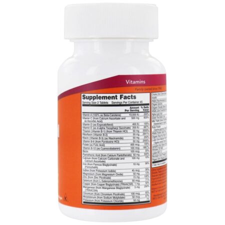 Special Two Multi Viitamin - 90 Tablets NOW Foods - Image 2