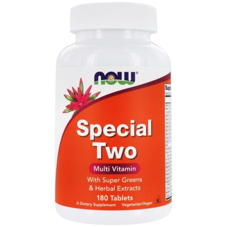 Especial duas vitaminas de alta potência múltipla - 180 Tablets NOW Foods