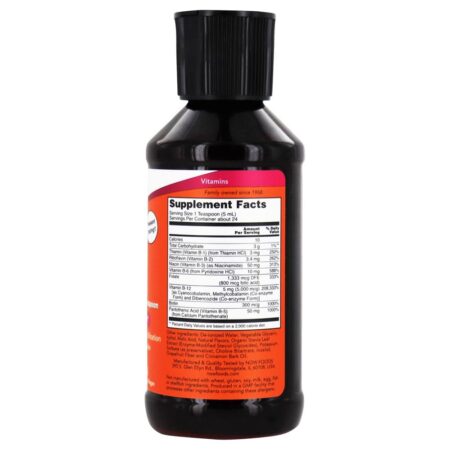 Líquido Ultra B-12 5000 mcg. - 4 fl. oz. NOW Foods - Image 2