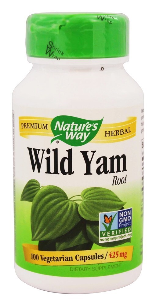Selvagem Inhame Raiz 425 mg. - Cápsulas vegetarianas 100 Nature's Way