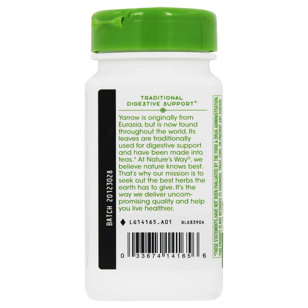Flores de Yarrow 650 mg. - Cápsulas Vegan 100 Nature's Way - Imagem 4