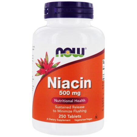 Saúde Nutricional da Niacina 500 mg . - 250 Tablets NOW Foods