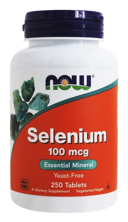 Selênio Levedura Livre Vegetariana 100 mcg. - 250 Tablets NOW Foods