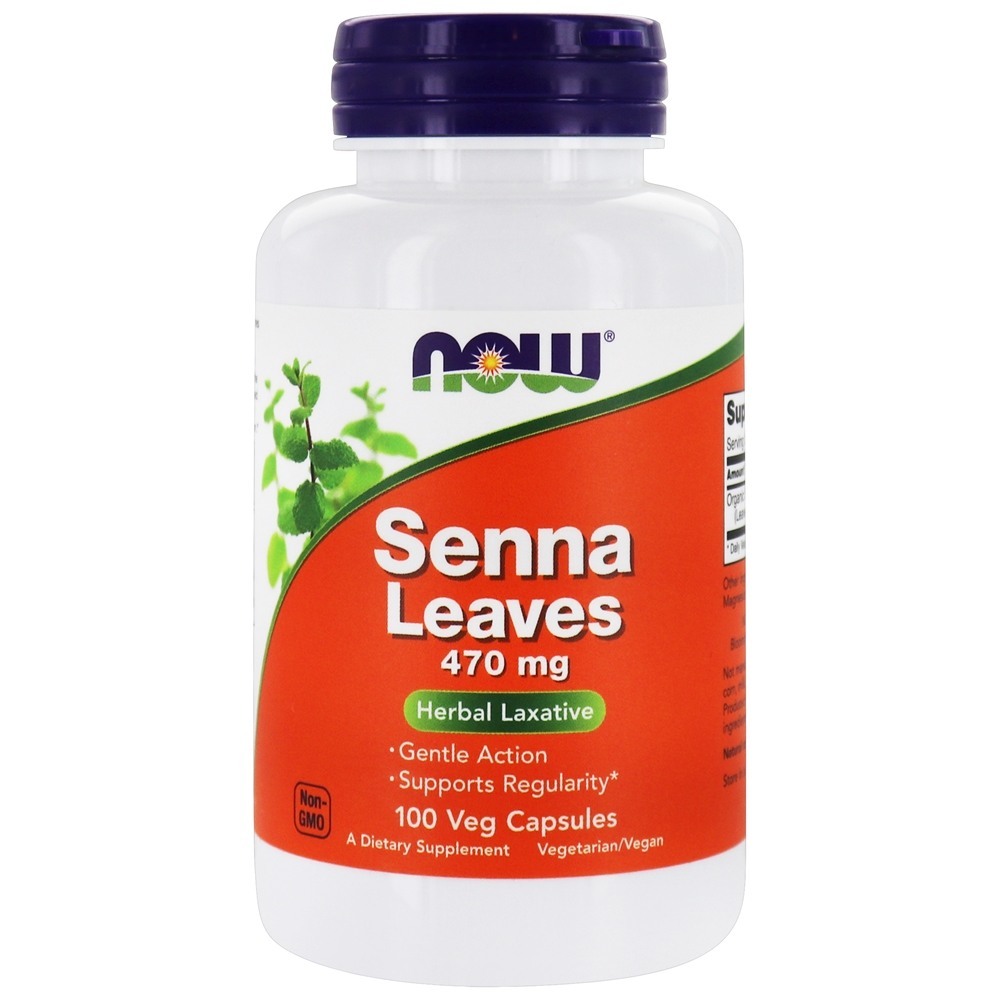 Senna Deixa 470 mg. - 100 Cápsula (s) vegetal (s) NOW Foods