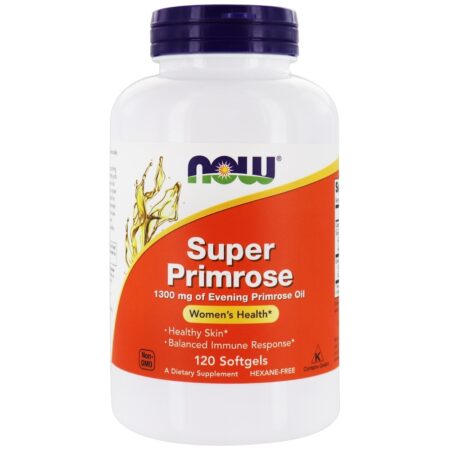 Super Prímula 1300 mg. - 120 Softgels NOW Foods