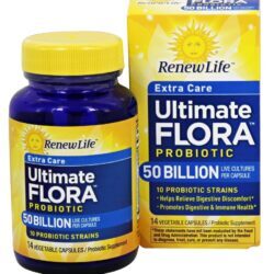 Ultimate Flora Probiótico Cuidado Extra 50 Bilhões de UFC - Cápsulas 14 Renew Life
