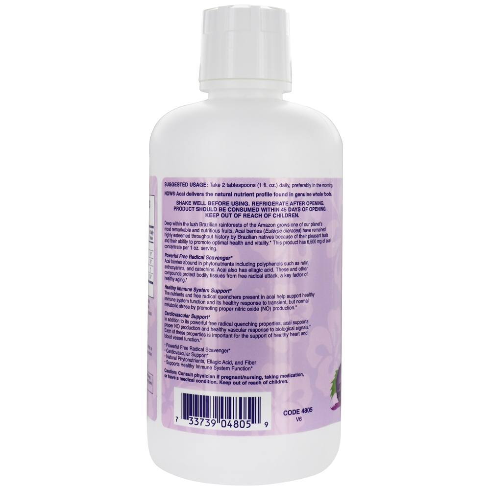 Suco de Açaí Super Fruit - 32 fl. oz. NOW Foods - Imagem 3