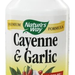Pimenta de Caiena e alho 530 mg. - Cápsulas 100 Nature's Way
