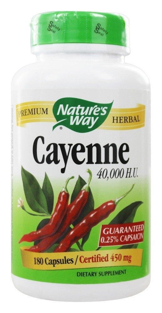 Pimenta de Caiena 450 mg. - Cápsulas 180 Nature's Way