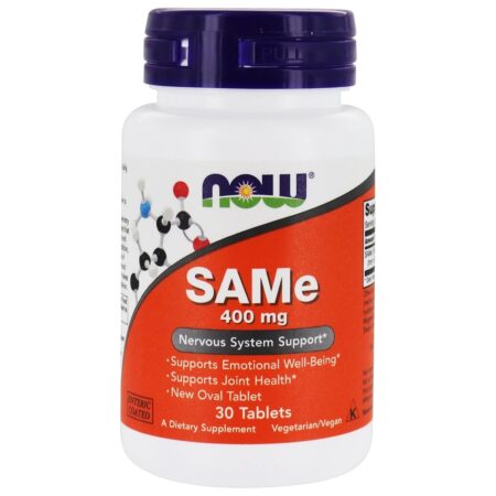 SAM-e Entérico Revestido 400 mg. - 30 Tablets NOW Foods