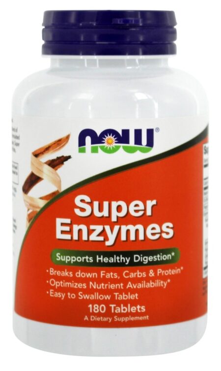 Super Enzimas - 180 Tablets NOW Foods