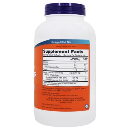 Super Omega EPA - 240 Softgels NOW Foods - Image 2