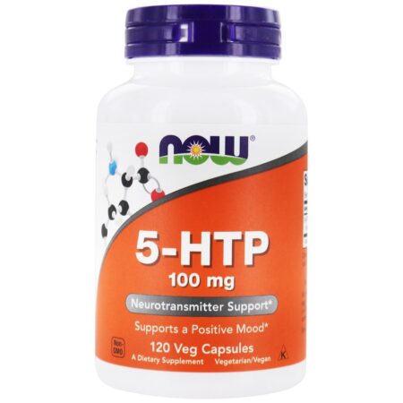 5-HTP Suporte para Neurotransmissores 100 mg. - 120 Cápsula (s) vegetal (s) NOW Foods