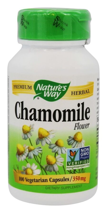 Flor de camomila 350 mg. - Cápsulas vegetarianas 100 Nature's Way