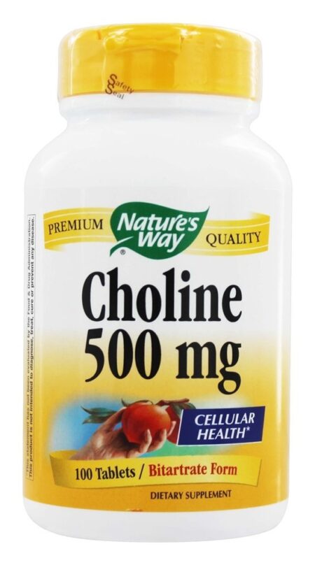 Colina 500 mg. - 100 Tablets Nature's Way