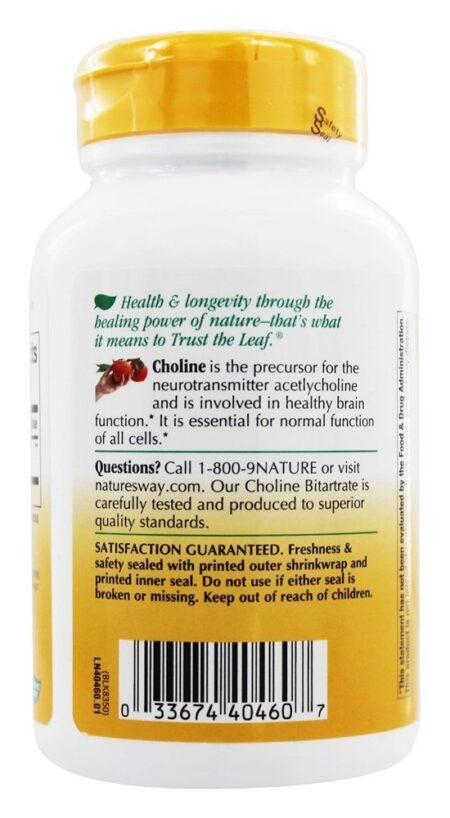 Colina 500 mg. - 100 Tablets Nature's Way - Image 3