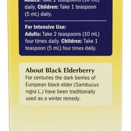 Sambucu Imune Sistema Bio-Certificado Sabugueiro, Echinacea, Zinco, Propoli & Vitamina C Xarope - 8 fl. oz. Nature's Way - Imagem 3