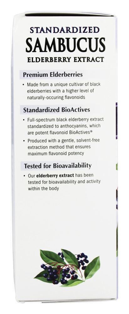 Xarope de sabugueiro preto genuíno Sambucus - 8 fl. oz. Nature's Way - Imagem 4