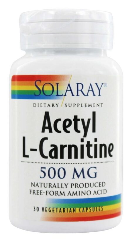 Acetil L-Carnitina 500 mg. - Cápsulas vegetarianas 30 Solaray