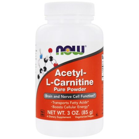 Acetil L-Carnitina Pure Pó - 3 oz. NOW Foods