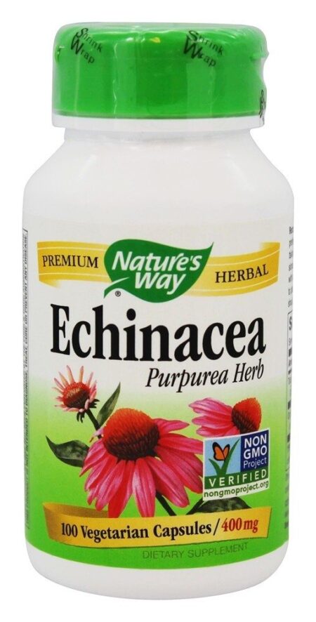 Echinacea Purpurea Erva 400 mg. - Cápsulas vegetarianas 100 Nature's Way