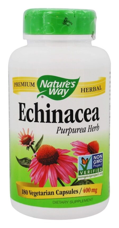 Echinacea Purpurea Erva 400 mg. - Cápsulas vegetarianas 180 Nature's Way