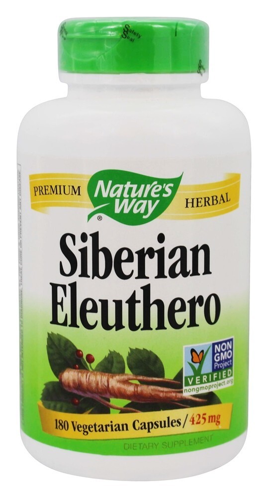 Eleuthero Siberiano 425 mg. - Cápsulas vegetarianas 180 Nature's Way