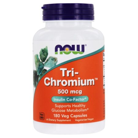 Tri-Crómio com Canela 500 mcg. - 180 Cápsula (s) vegetal (s) NOW Foods