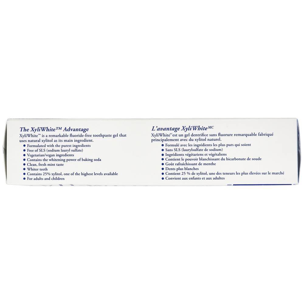 XyliWhite creme dental em gel com bicarbonato de sódio e hortelã - 6.4 oz. NOW Foods - Imagem 4